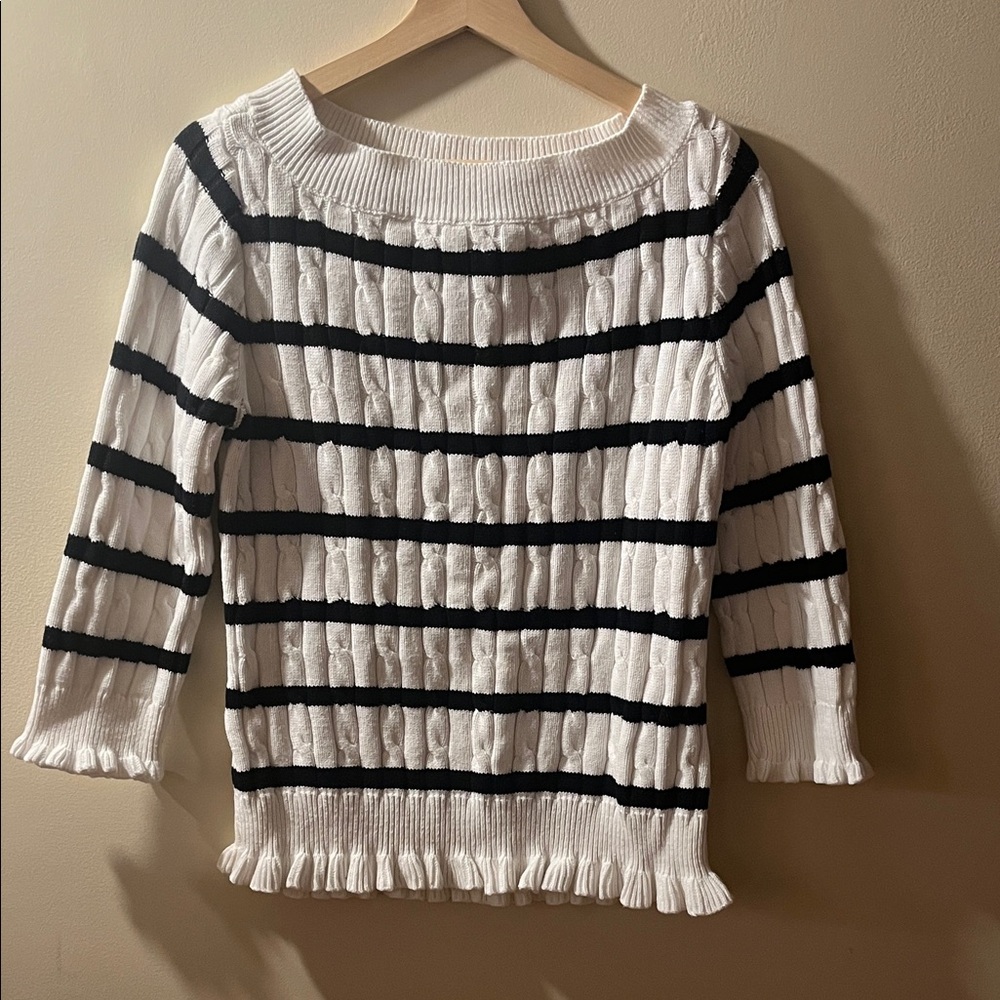 Ladies American Living 3/4 sleeve sweater